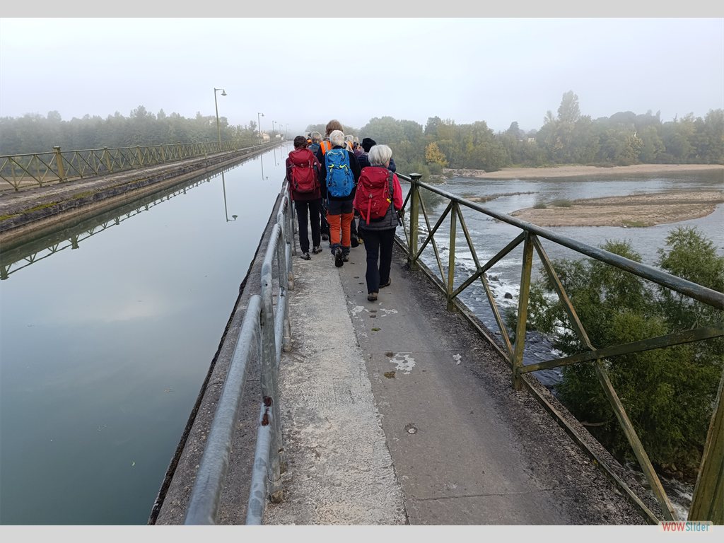 1- le long du canal au-dessus de l'Allier