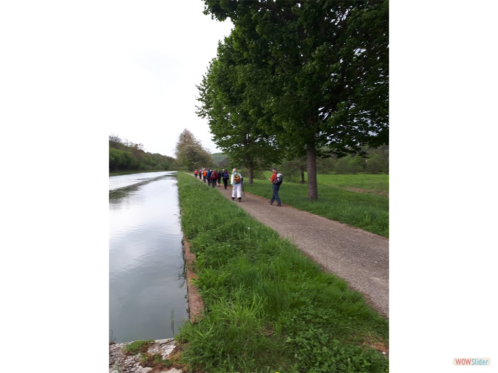 4- retour le long du canal de Bourgogne